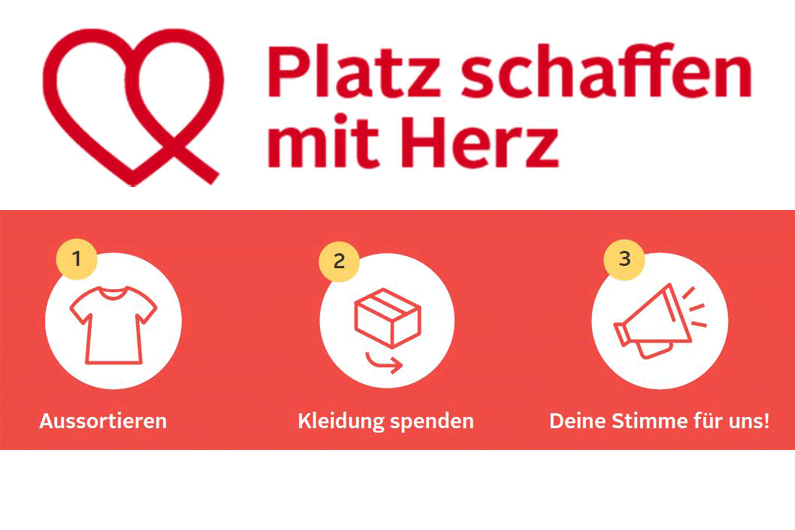 Kleidung spenden und für uns voten!