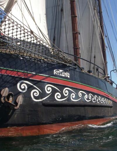 Traditionsschiff Fortuna auf See
