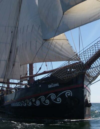 Traditionsschiff Fortuna auf See