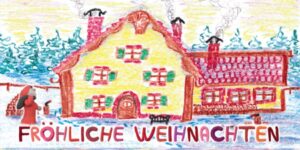 Benita Quadflieg Stiftung Weihnachtskarte, Motiv Forsthaus